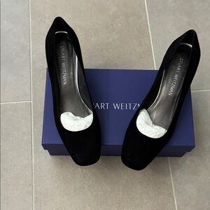 Stuart Weitzman Black Suede Heels